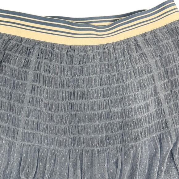 Anthropologie Maeve Tulle Midi Skirt Size Small Color: Blue - Picture 6 of 12